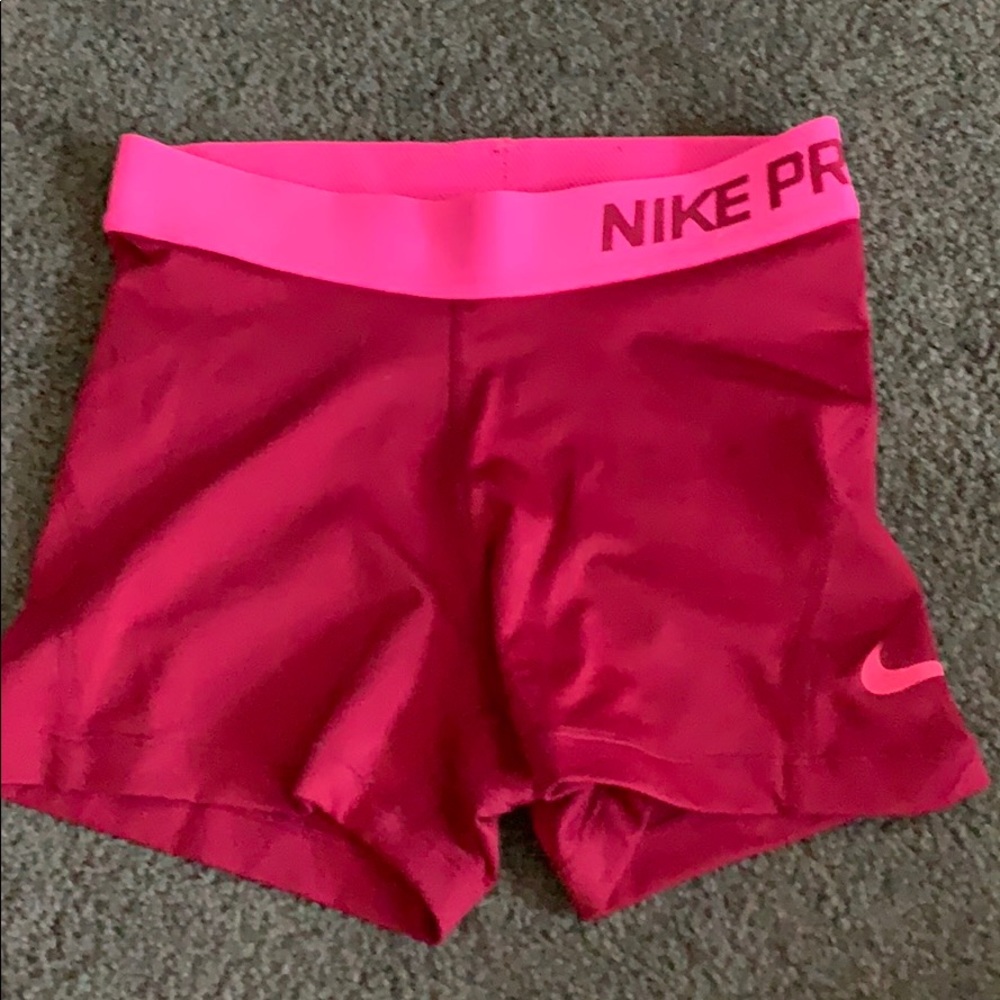 Maroon Nike pro spandex size xs
